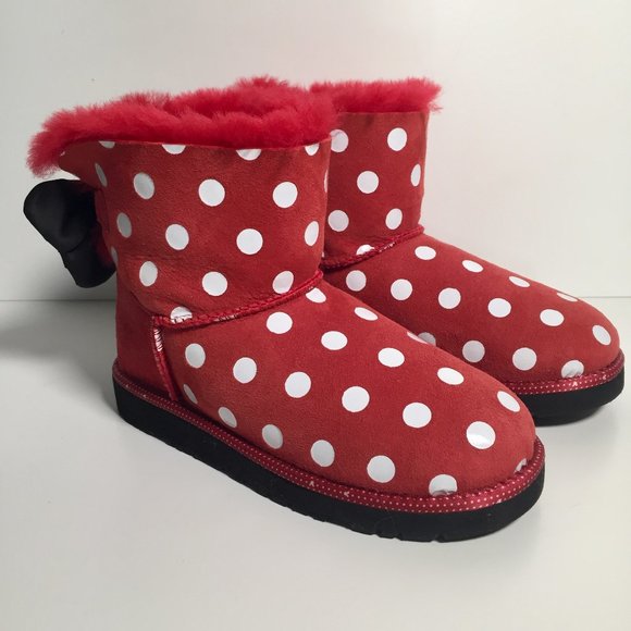 UGG Shoes Ugg Disney Minnie Sweetie Bow Boots Limited Edition Size